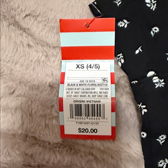 Cat & Jack Black Dress with White Top - Picture 3 of 3